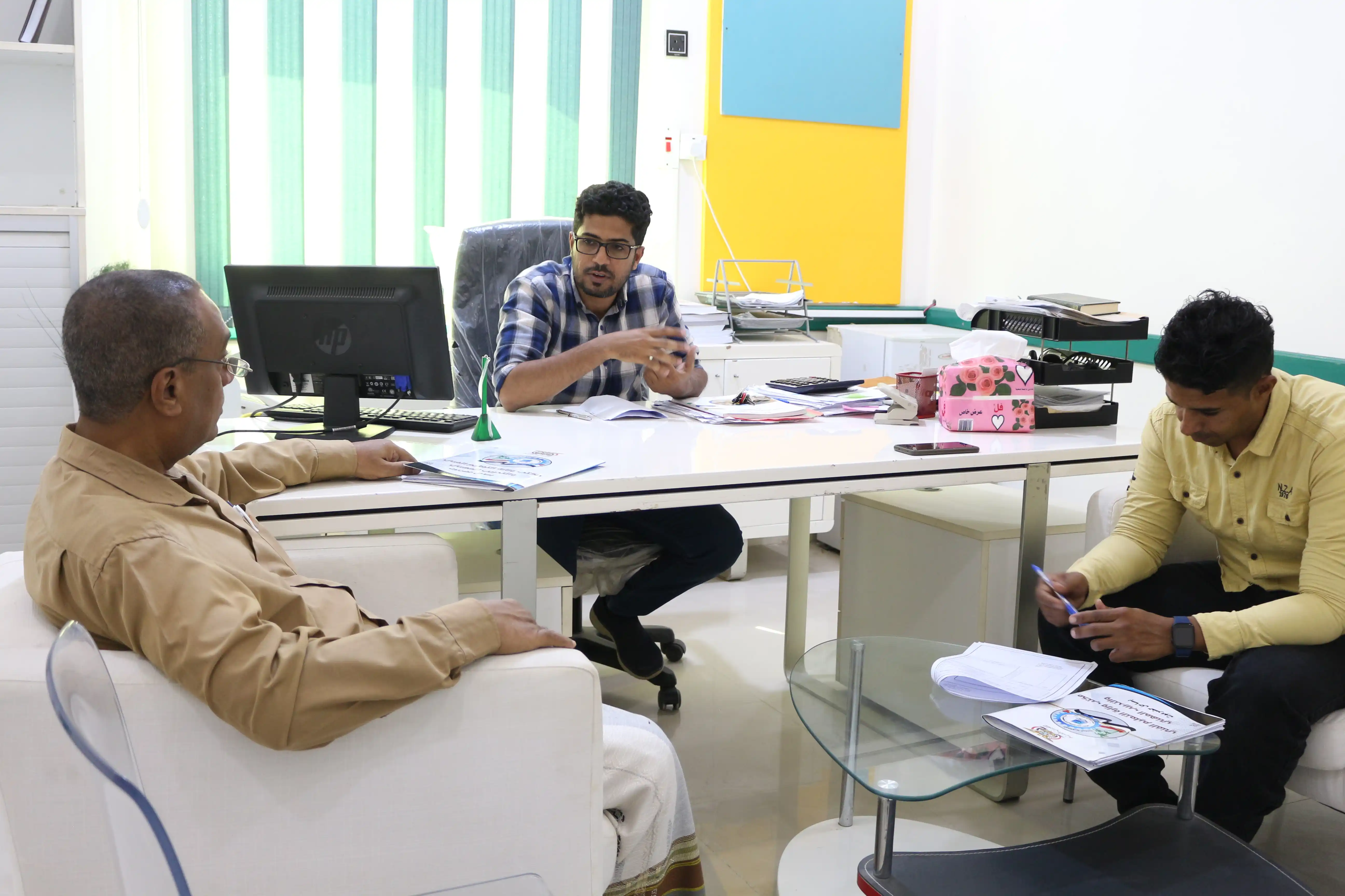 Ministry of Technical Education and Vocational Training Office in the Coastal Hadramout visits Al-Omran Institute for Studies and Capacity Building